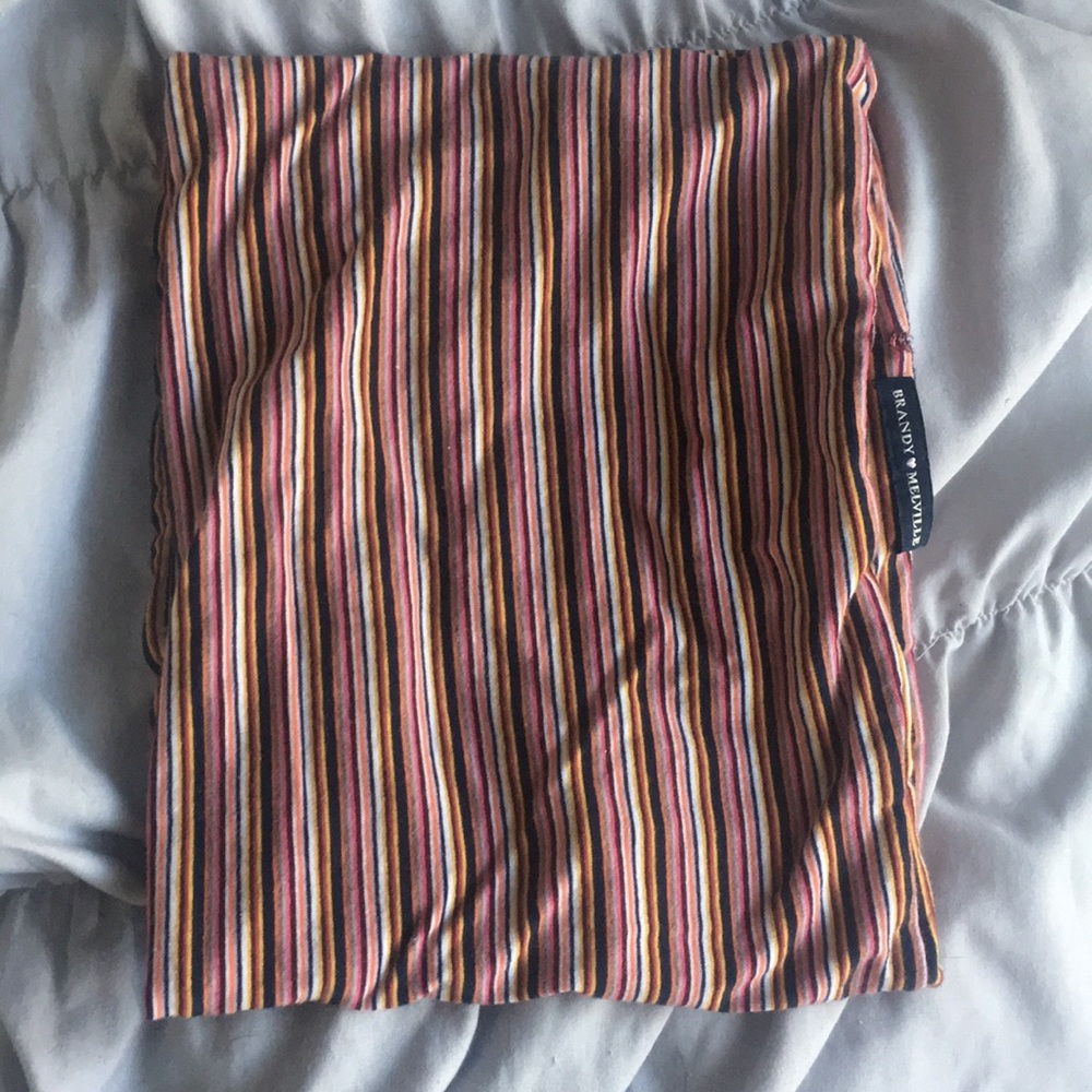 brandy melville striped tube top